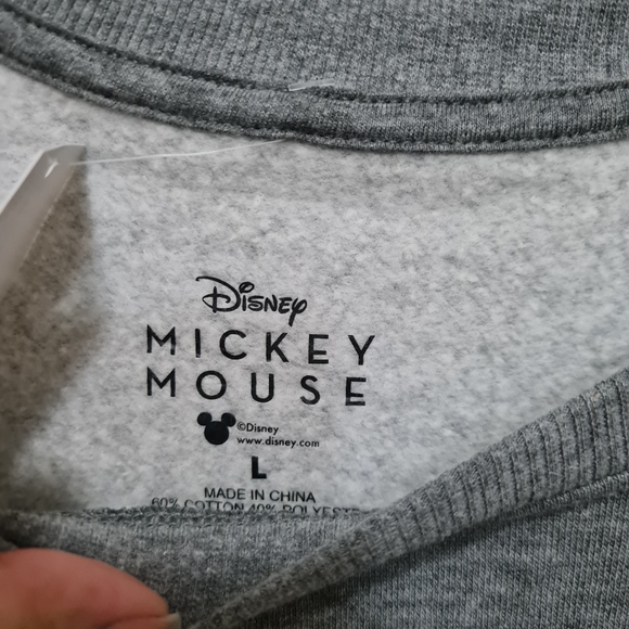 Mickey Mouse Pullover Sweatshirt - Gray Size Large - Picture 4 of 4